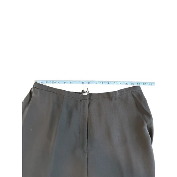 Eileen‎ Fisher Pants Plus Black Silk Lagenlook Chiffon Straight Leg Size 1X - Picture 8 of 11